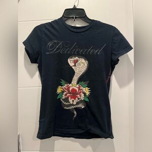 Ed Hardy Rose Cobra Tee